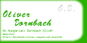 oliver dornbach business card